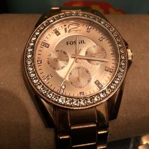 Fossil Riley Rose Gold Watch